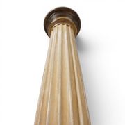 Antique Sculptural Wooden Church Candlestick, 1860