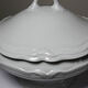 White fine porcelain soup tureen/vegetable dish from Limoges attributed to Barnardaud, vintage.