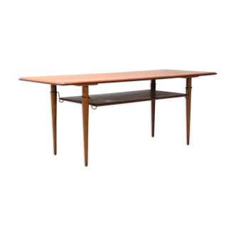 Table en bois teck scandinave des années 60