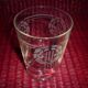 Old sandblasted glasses with laurel wreaths x6