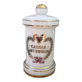 Old opaline medicine pot