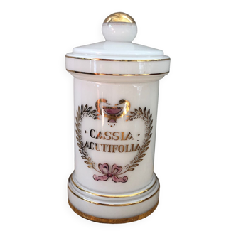 Old opaline medicine pot