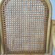 Rocking chair children wooden, rattan and canning circa 60/70