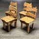 Lot de 4 chaises de montagne, 1970
