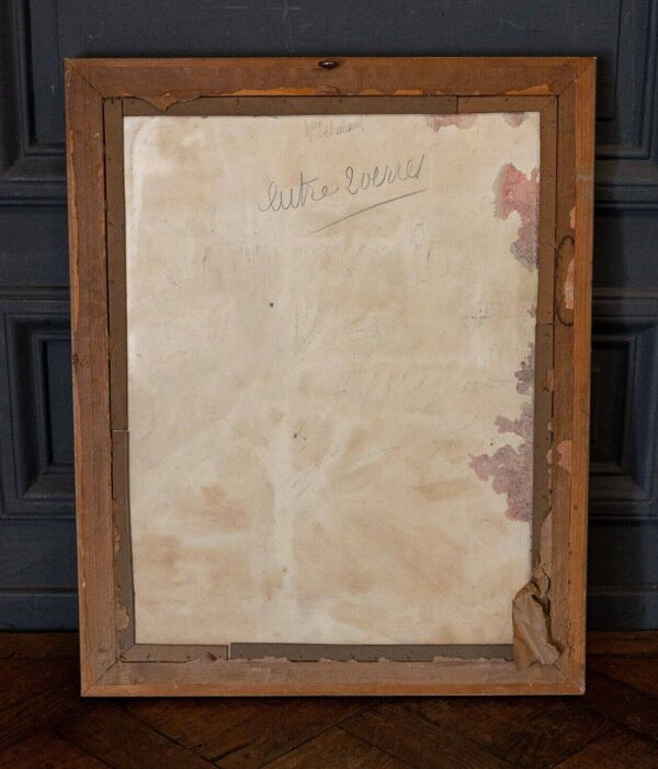 Aquarelle sur carton par Chab XXe arbre 1947