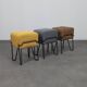 Low stool Bokk in leather by Ka-Lai Chan for Puik Design