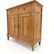 Louis XVI style buffet in solid cherry wood from the mid-20th century.