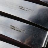 24 knives handle horn and ferrules worked