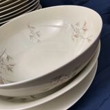 Vintage service porcelain Limoges 37 pieces france limoges unic beige gray gold