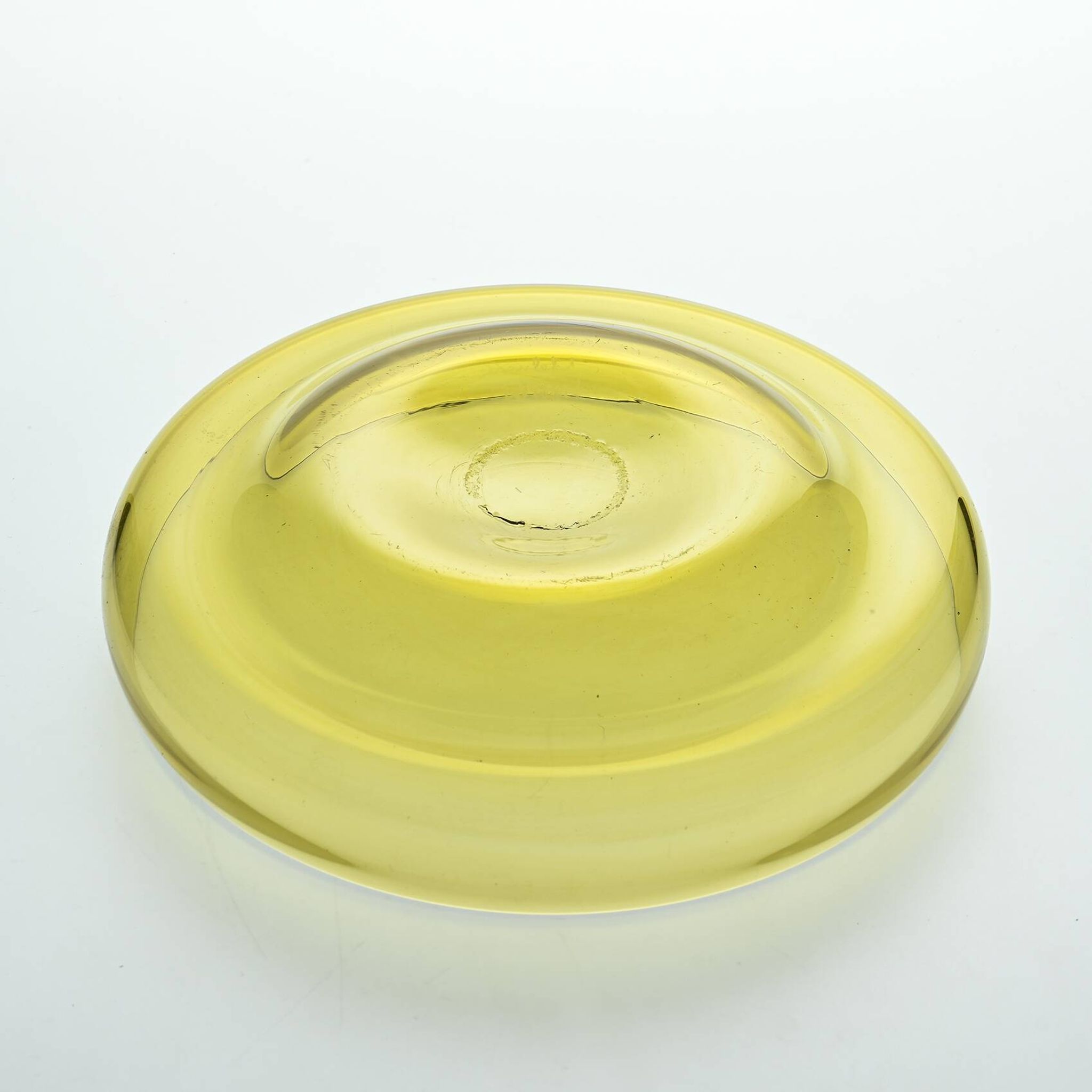 Coupe à fruits en verre soufflé par Claude Morin, circa 1975