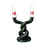 Vintage table lamp glass candles