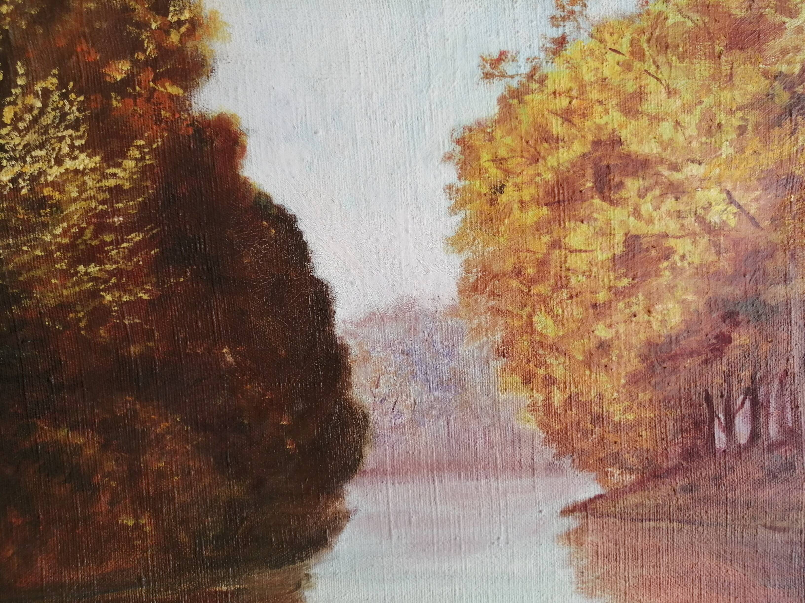 Old table oil on canvas 55x46cm