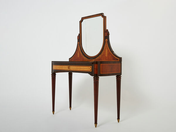 Coiffeuse Art Déco marqueterie début 1920