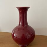 Vase chinois sang de bœuf ancien 33cm