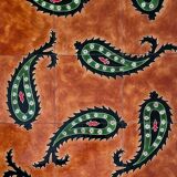 Wooden Table with Glazed Ceramic Table Top