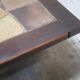 Vintage wood and ceramic coffee table