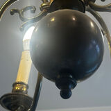 Brass Mid-Century Chandelier - 6 light branches