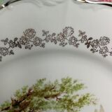 Sarreguemines Grand Dish in Porcelain Dishes Old Couple Fragonard