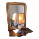 Blue and white alabaster living room lamp