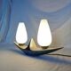 Verceram ceramic lamp, 1950, France.