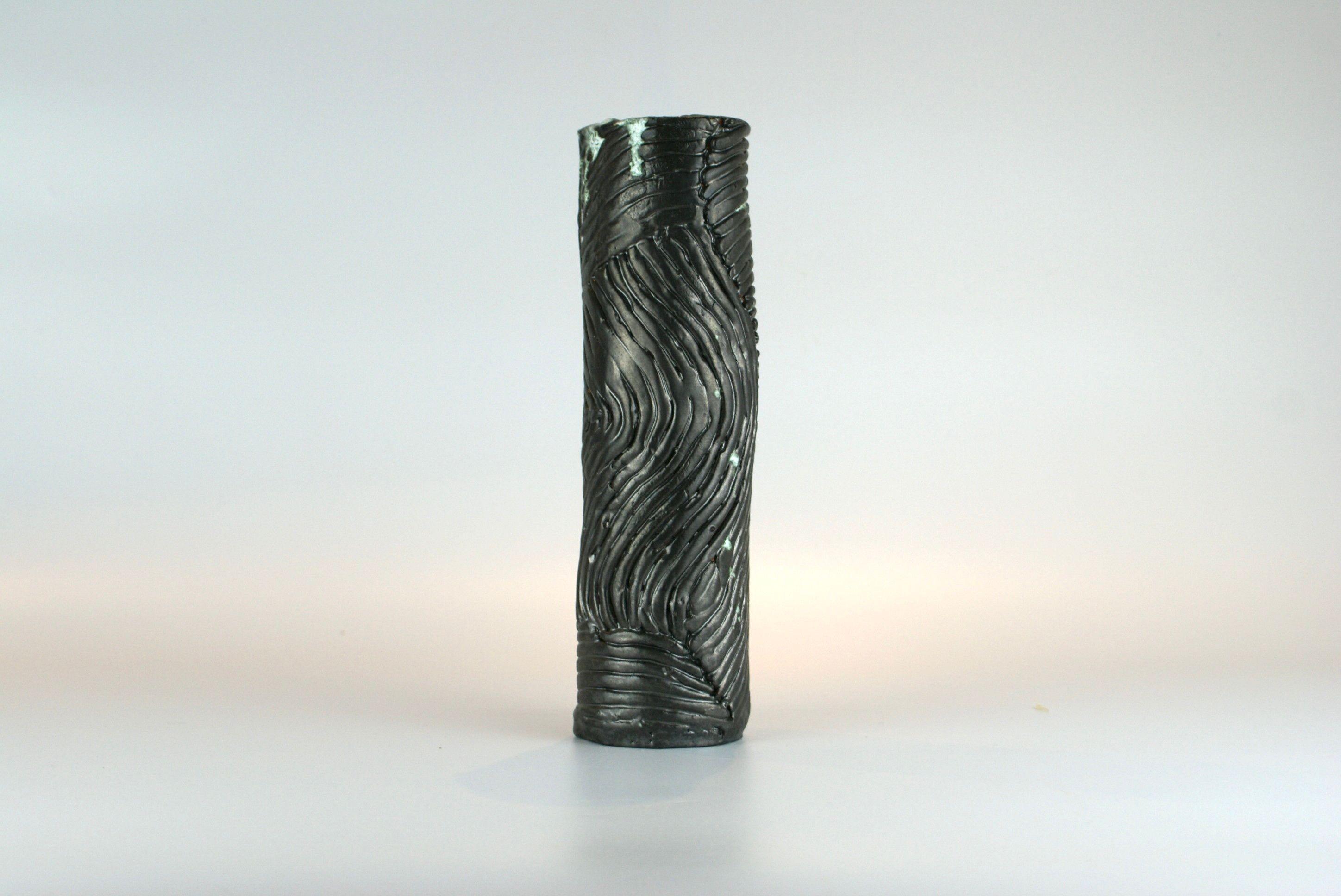Brutalist ceramic vase, studio pottery