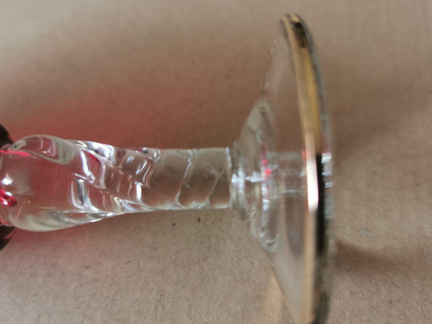 7 vintage crystal glasses