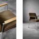 Mid-century modern brown German conference chair, made by Drabert, 1970.