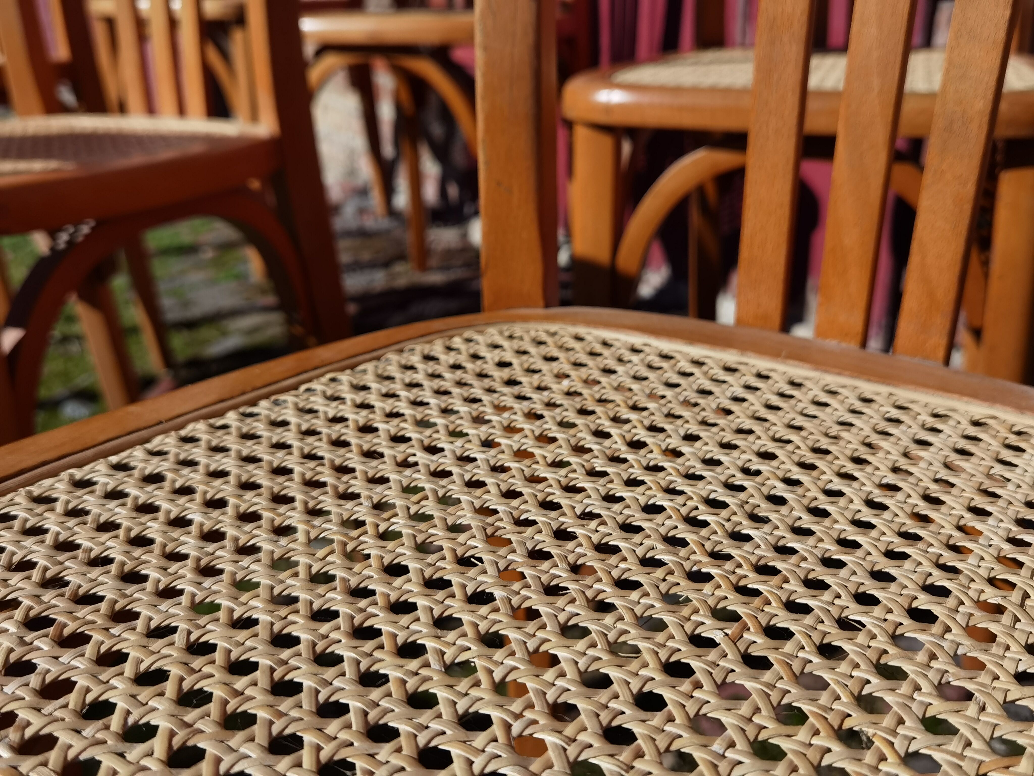 Lot of Stella cane chairs