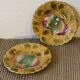 Set of 8 dessert plates in Sarreguemines slip