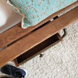 Old kindergarten bench wood and metal