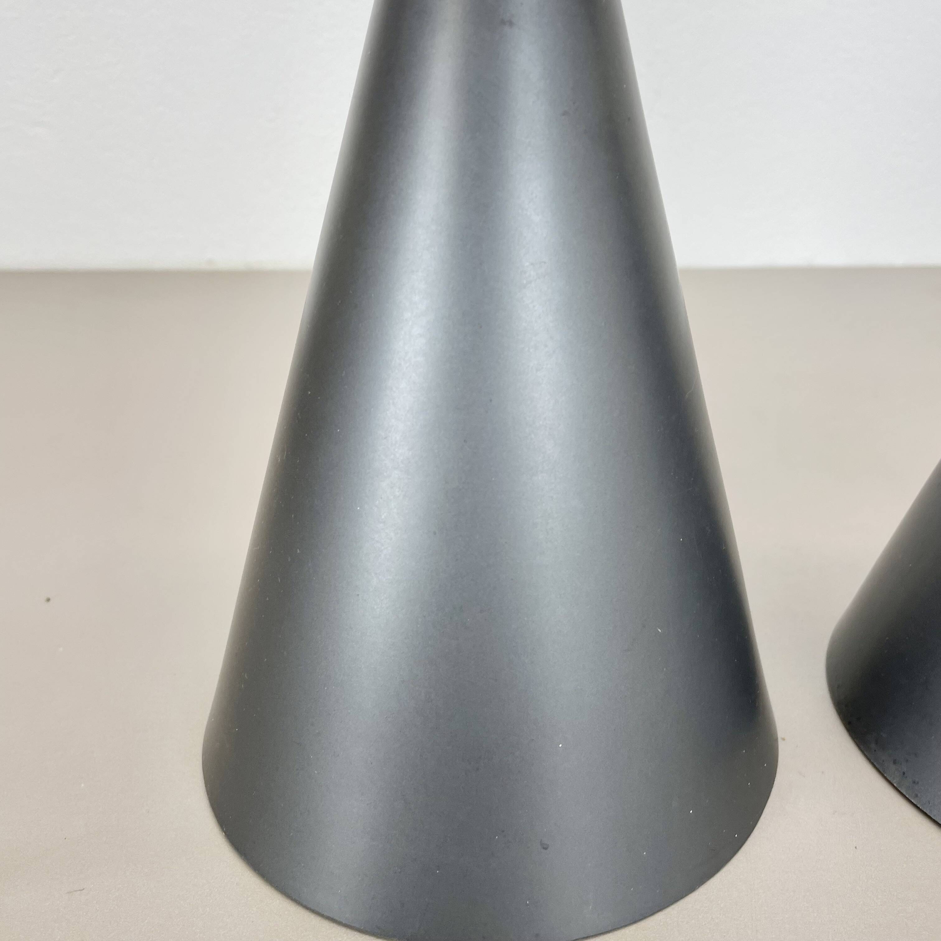 Set of 2 diabolo stilnovo style metal hanging light, bag turgi, switzerland 1950