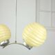 Lustre à sphère jaune Art Déco Italien