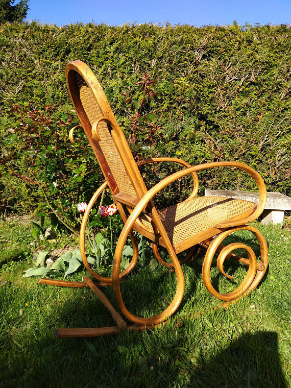 Fauteuil rocking chair refait à neuf