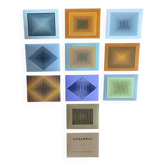 Rare complete portfolio by victor vasarely - "cta 102" - deluxe edition