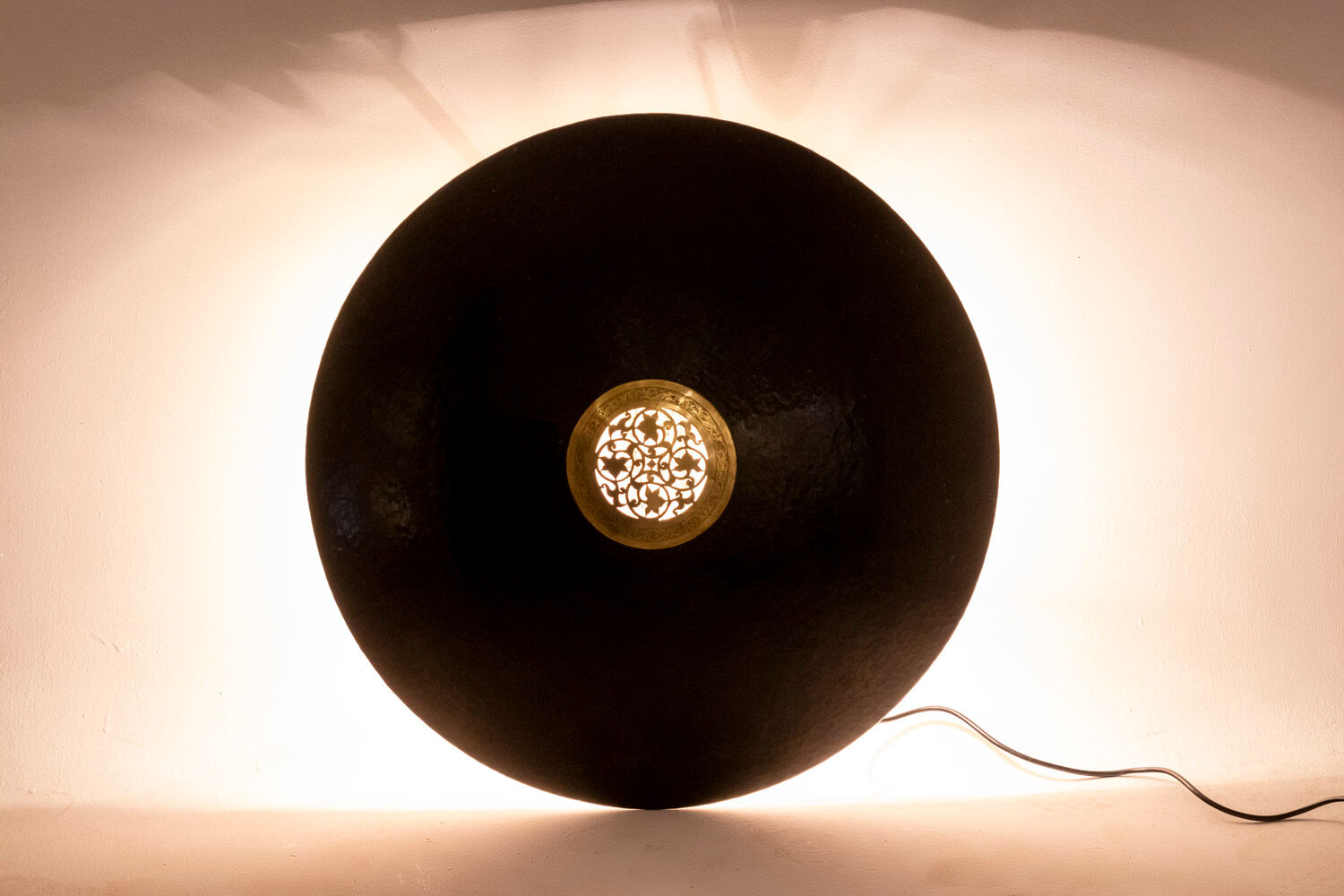 Moorish style brass wall lamp, or pendant lamp, twentieth century