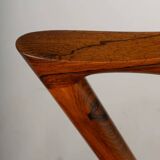 Danish Design Rosewood Reupholstered Z-chair by Kai Kristiansen, set of 4
