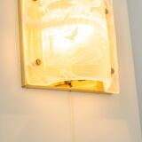 Pair of Murano glass wall sconces by Hillebrand, Germany, 1970s.