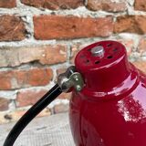 Burgundy desk lamp, A-23, 1960s.