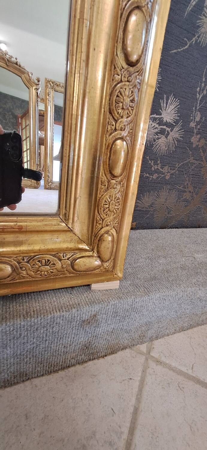 19th century mirror 134x75