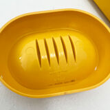 Ensemble de salle de bain jaune par Gedy, 1970s