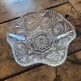 Pressed-mould glass cup – Stars & palmettes – 1960s-70s