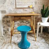 Vintage rattan desk from the 60s