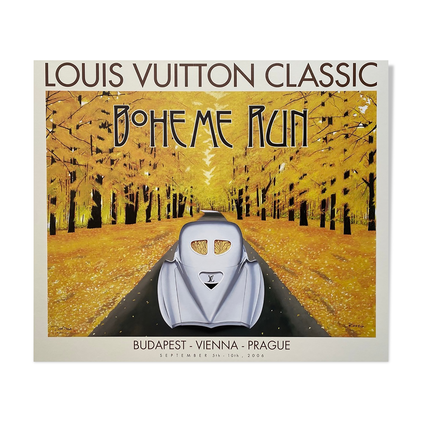 Poster Razzia - Boheme Run - Louis Vuitton Classic 2006- Small size - On linen