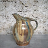 Glazed stoneware pitcher