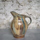 Glazed stoneware pitcher