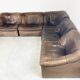 Vintage leather DS46 modular sofa by De Sede, 1970s