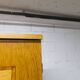 1970 Scandinavian wardrobe with shelves and mirror, 21x126, 2 doors.