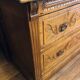 Meuble de métier en chêne clair bois sculpté