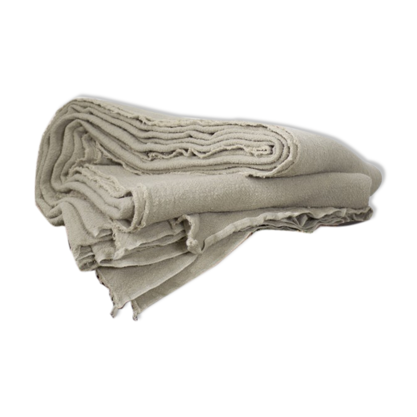 Natural raw linen tablecloth