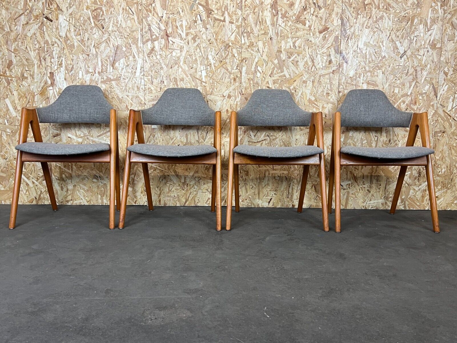 Set of 4 teak chairs by Kai Kristiansen for Sva Møbler Danish Design 60s 70s